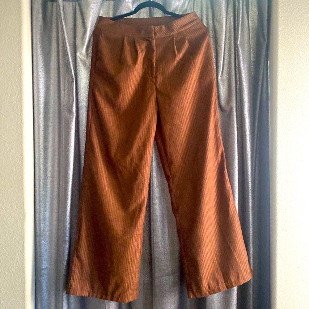 SHEIN Brown wide legged pants